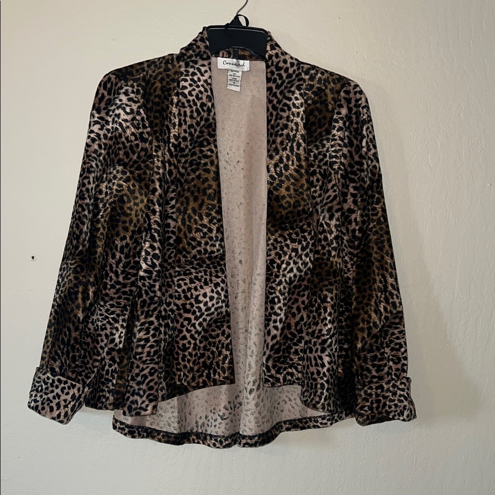 Connected Animal Print light jacket ,size Medium